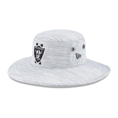 Black Las Vegas Raiders Hat - New Era NFL Official NFL Training Panama Bucket Hat USA6157824